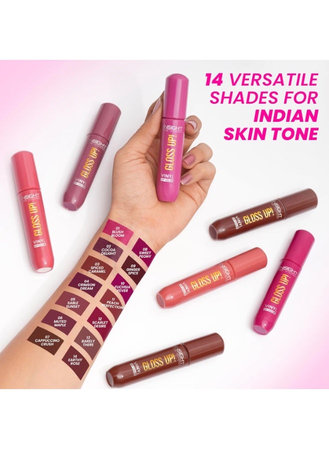 INSIGHT Gloss Up! Vinyl Lip Color - Scarlet Desire | High-Gloss Finish | Rich Pigmentation | Lightweight, Long-Lasting Formula | All-Day Comfortable Wear (4g) - Image 3